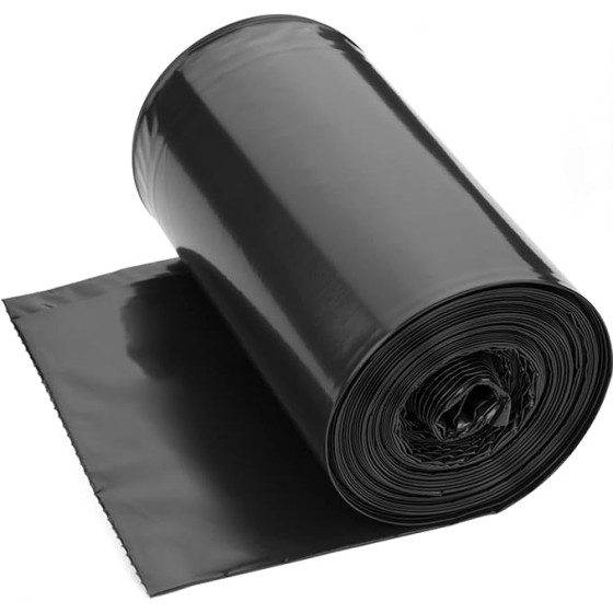 Trash Bag 30 Gallon, 10 Count, Big Garbage Bags, No Flaps/Ties,Thickness, 78x88cm,33.5g/pc, Unscented, Black